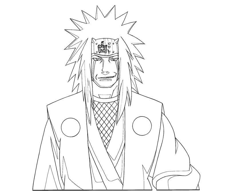 Coloriage Cool Jiraiya