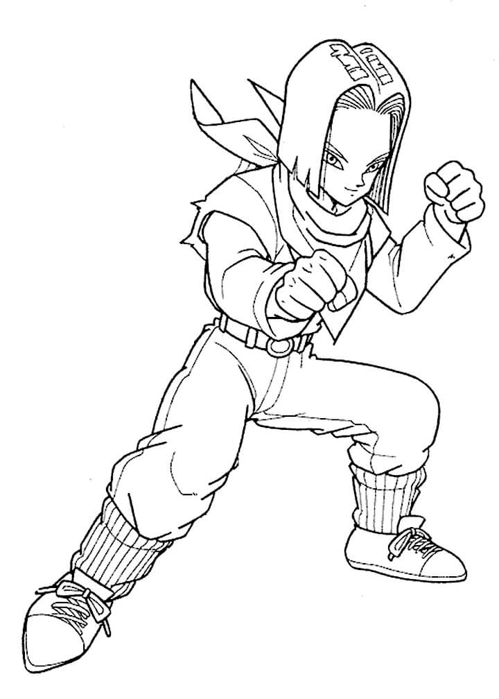 Coloriage Android 17