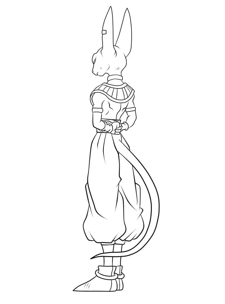 Coloriage Dieu Beerus