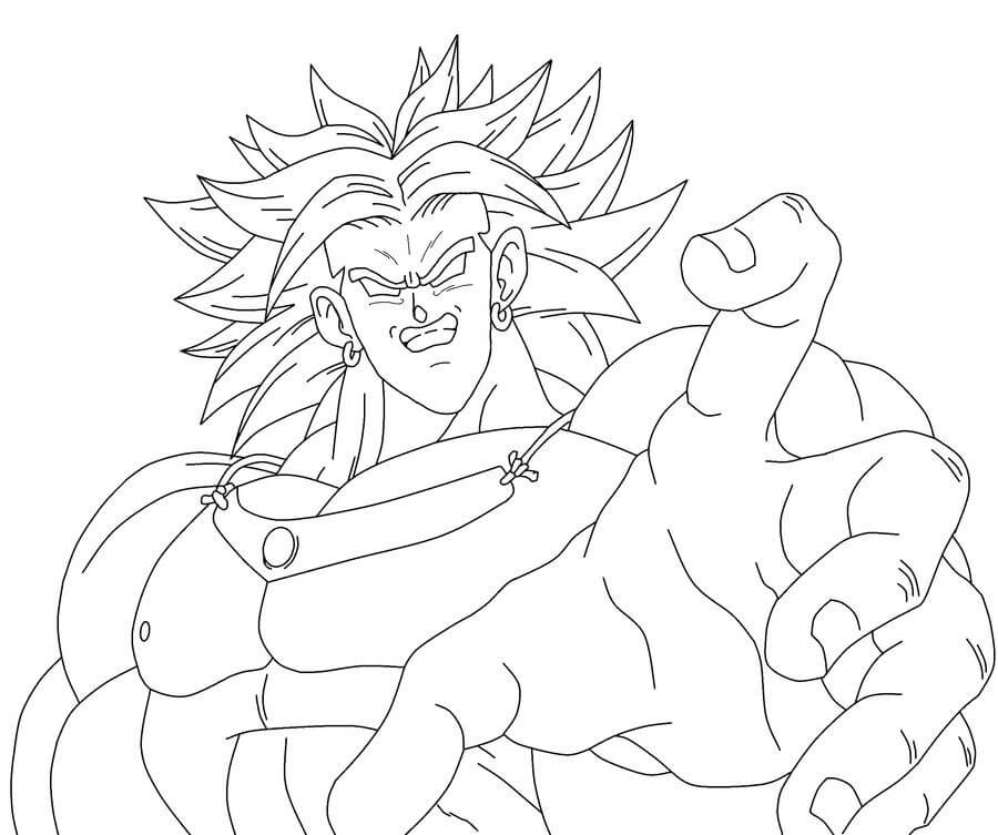Coloriage Effrayant Broly