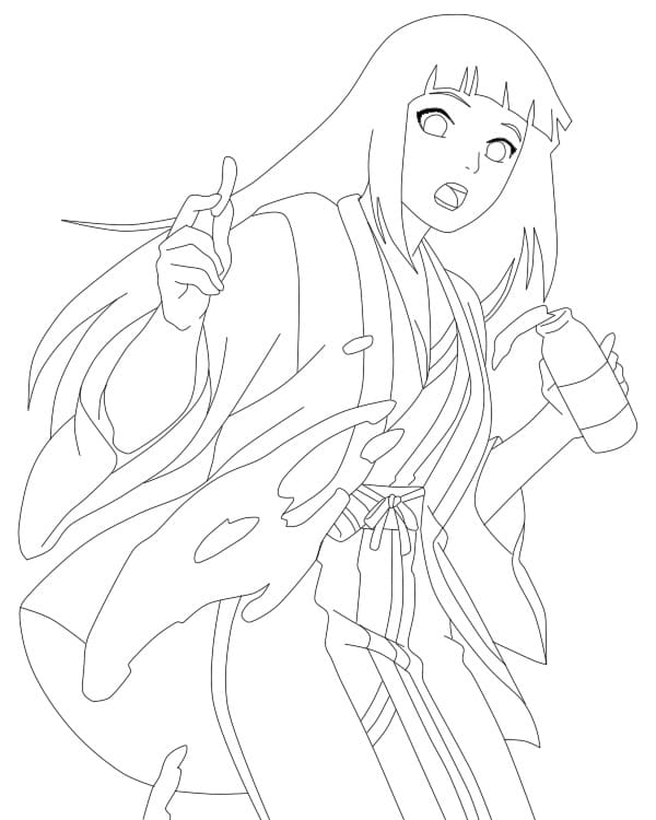 Coloriage Hinata imprimable