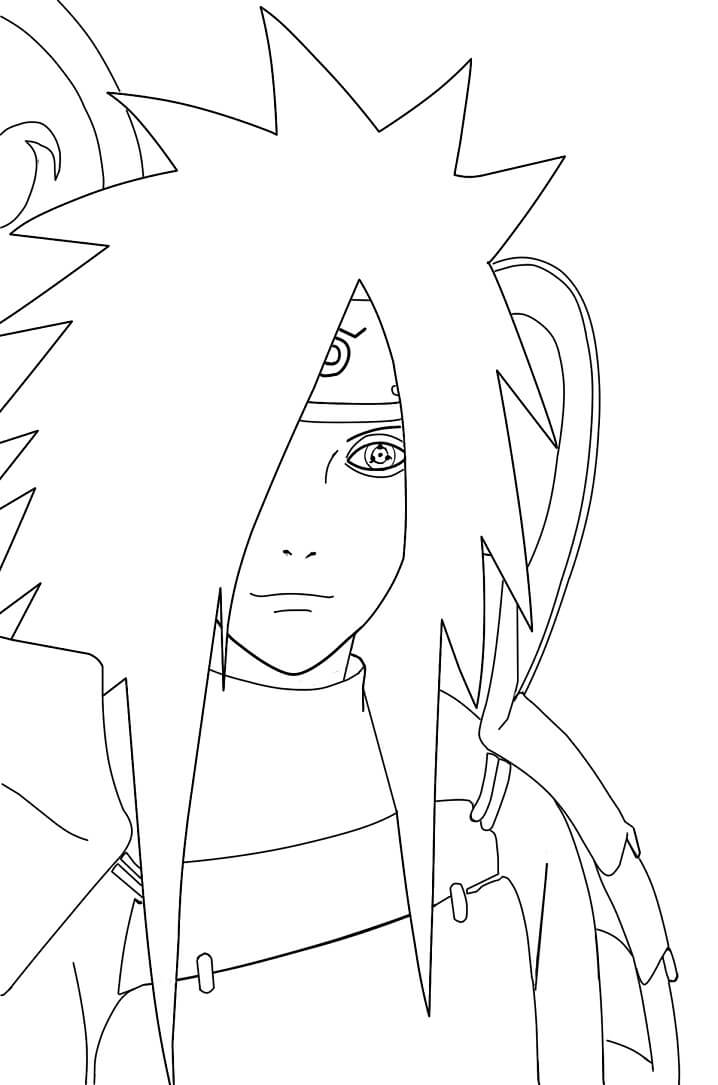 Coloriage Jeune Madara