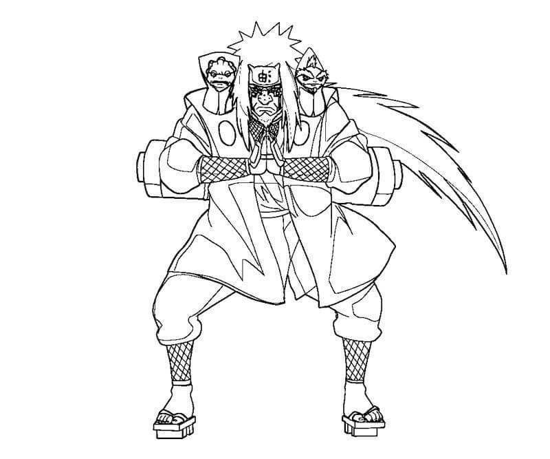 Coloriage Jiraiya Sage Mode