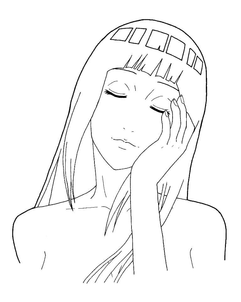 Coloriage Jolie Hinata Hyûga