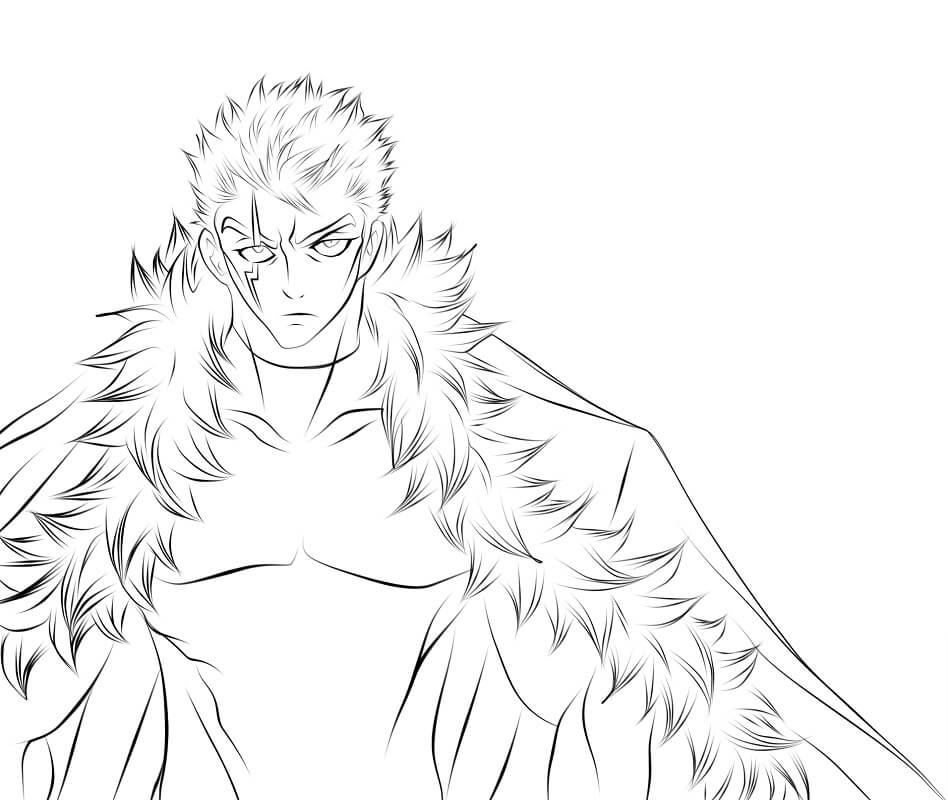 Coloriage Laxus Dreyar de Fairy Tail