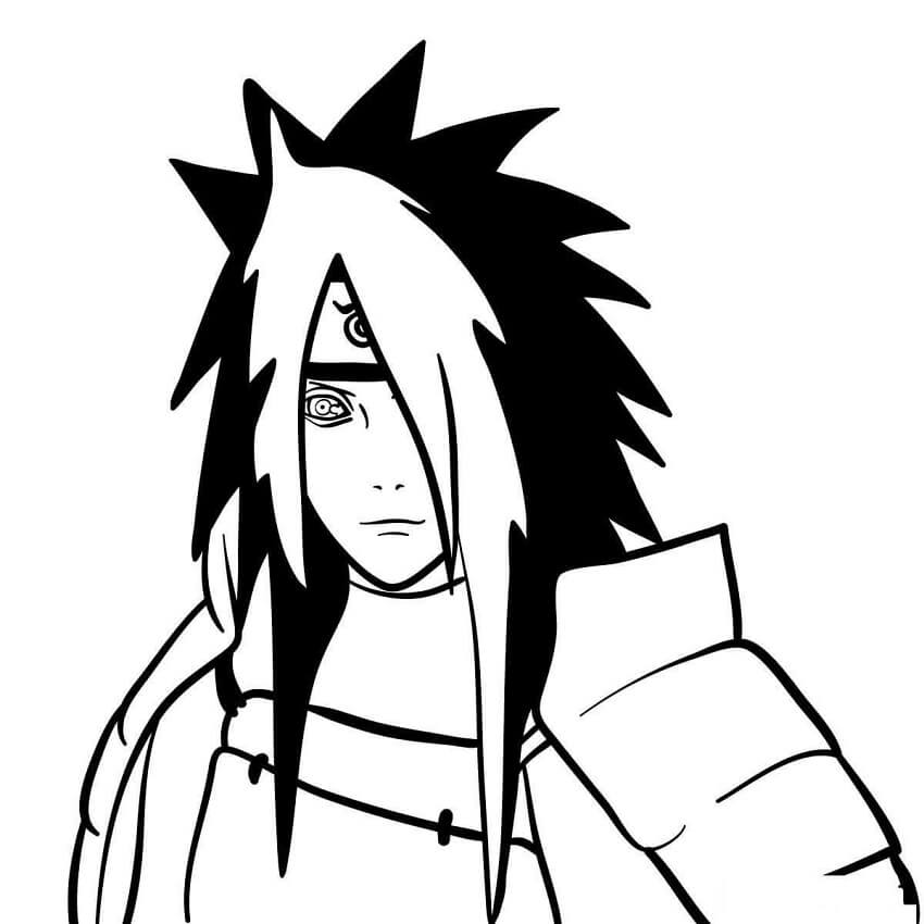 Coloriage Madara Est Souriante