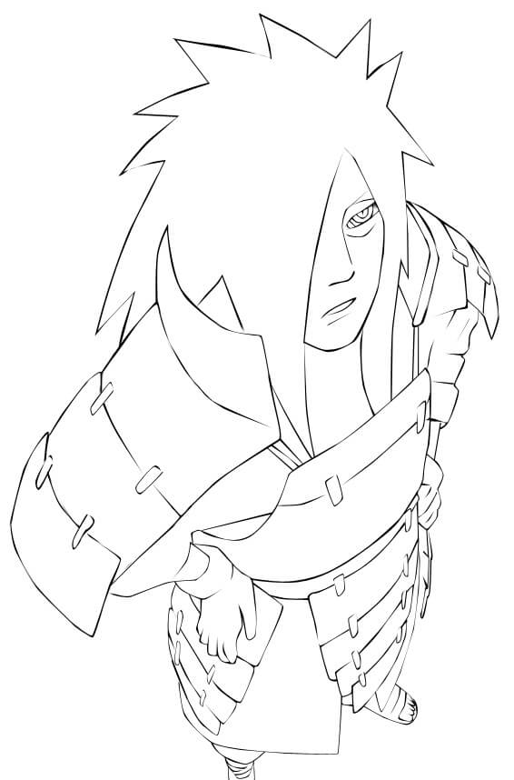 Coloriage Madara Lève Les Yeux