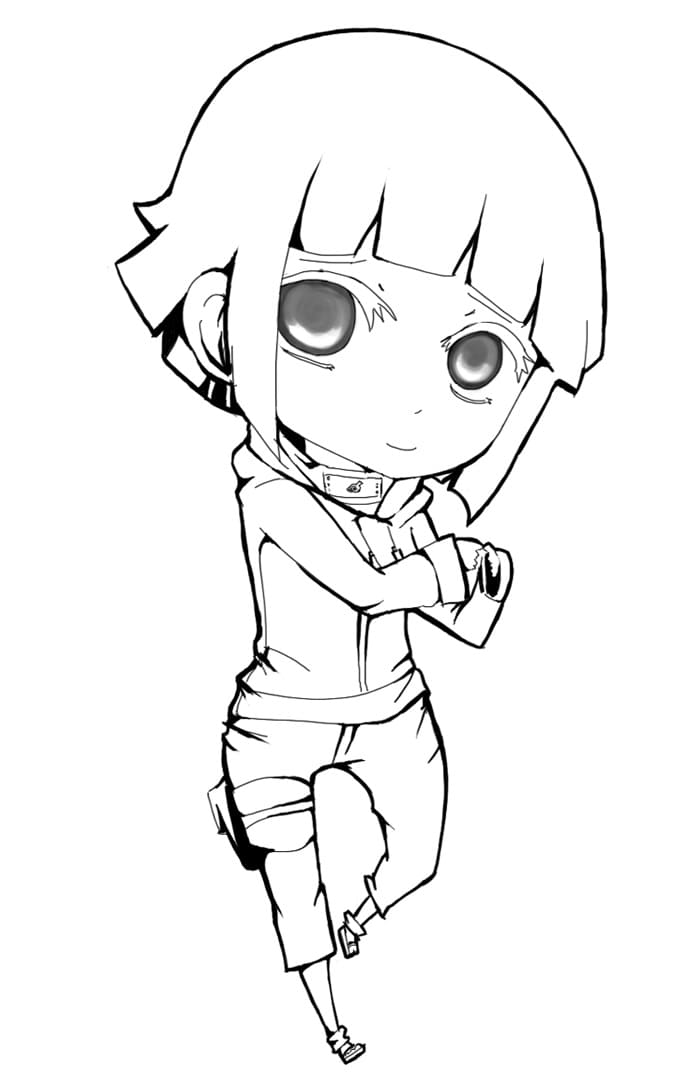 Coloriage Petite Hinata