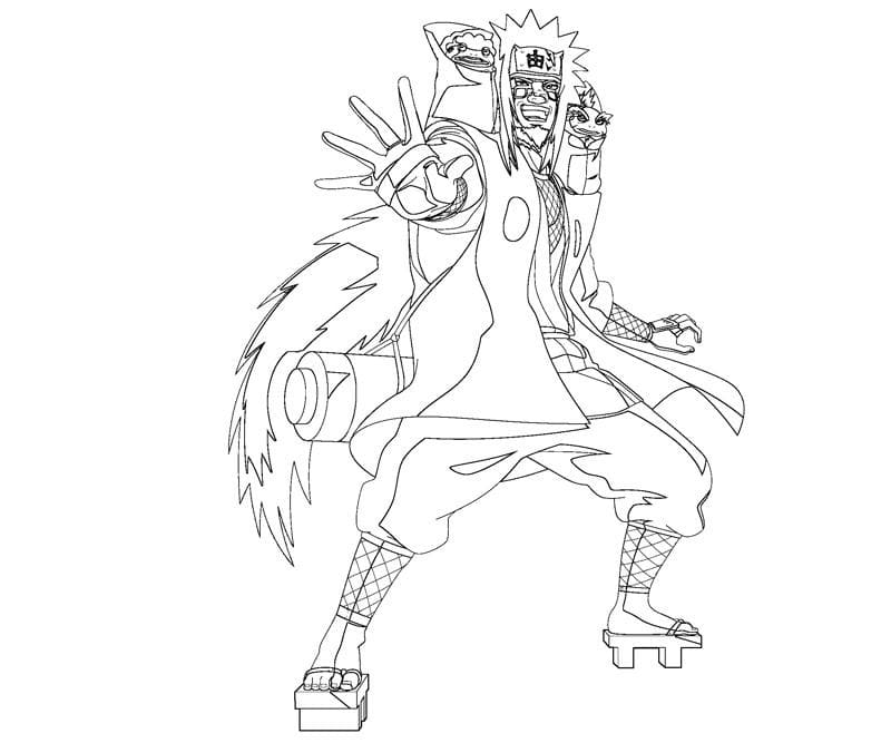 Coloriage Pouvoir De La Sauge Jiraiya