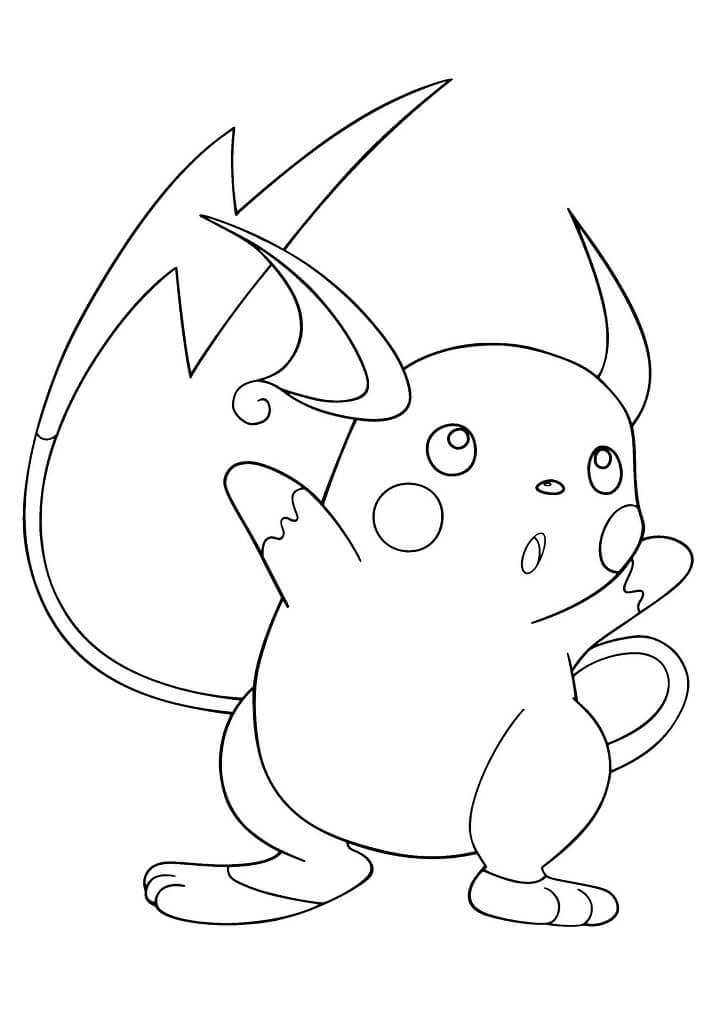 Coloriage Raichu drôle