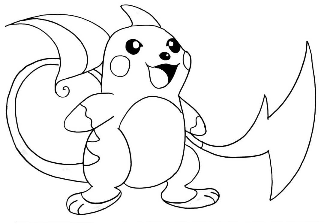 Coloriage Raichu imprimable