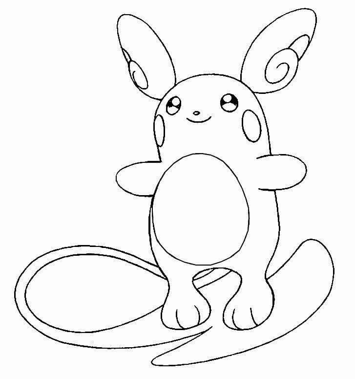 Coloriage Raichu imprimable gratuitement