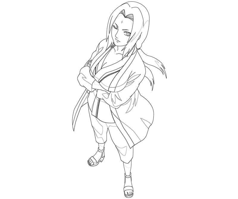 Coloriage Tsunade cool