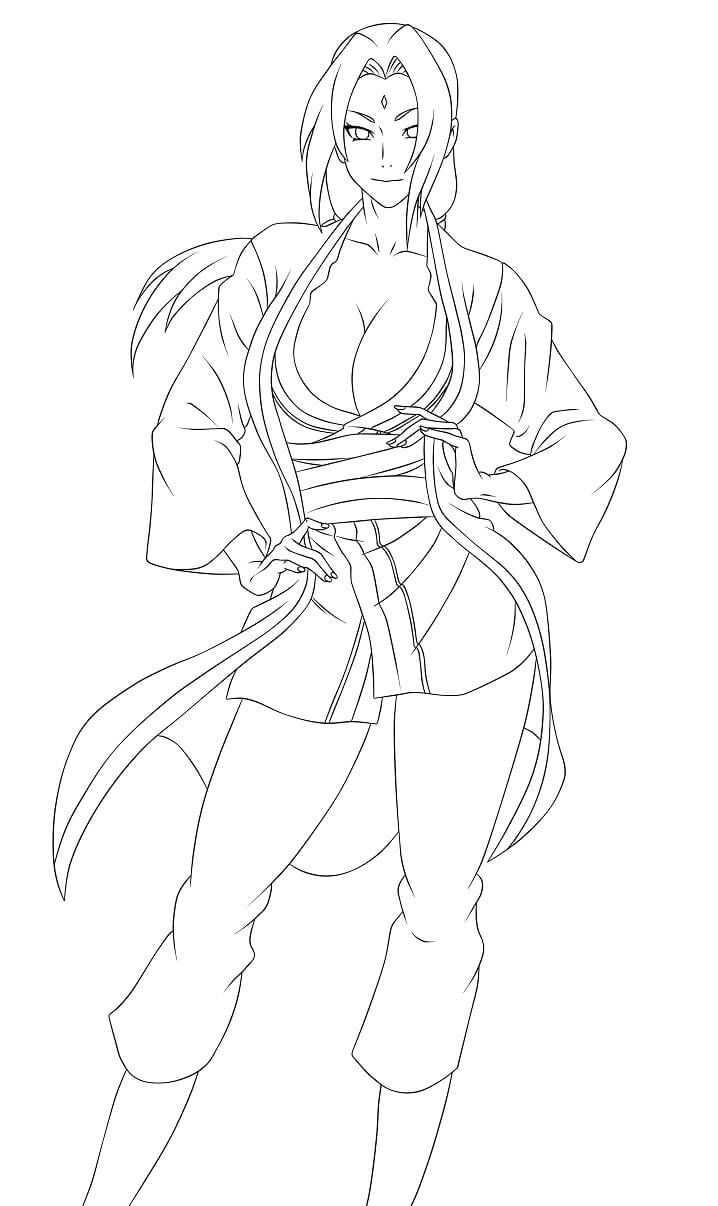 Coloriage Tsunade génial