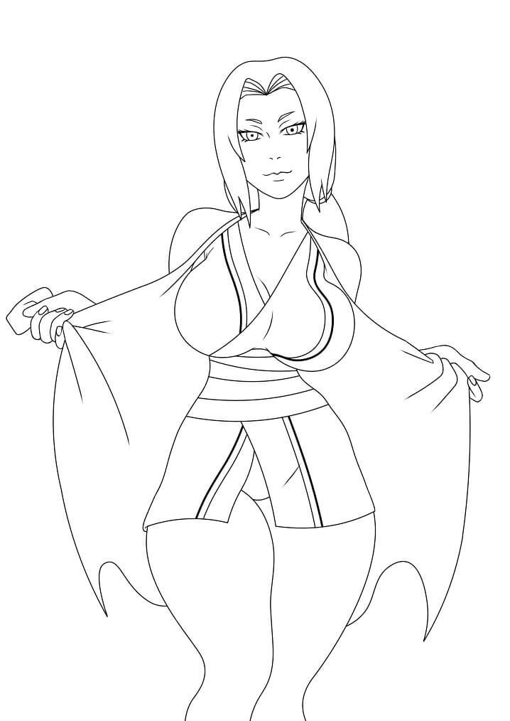 Coloriage Tsunade sexy