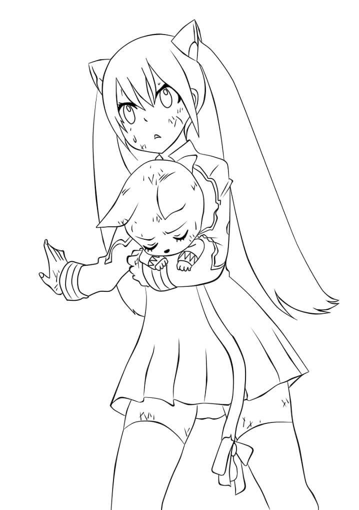 Coloriage Wendy Marvell et Carla