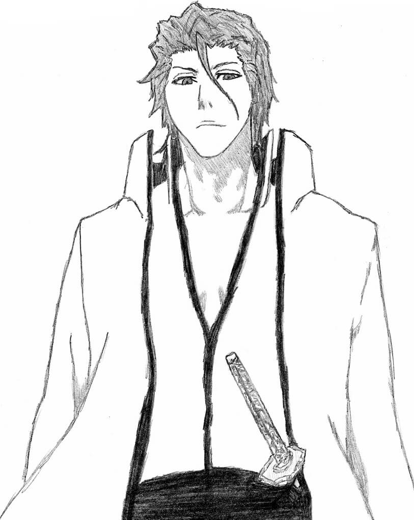 Coloriage Aizen incroyable