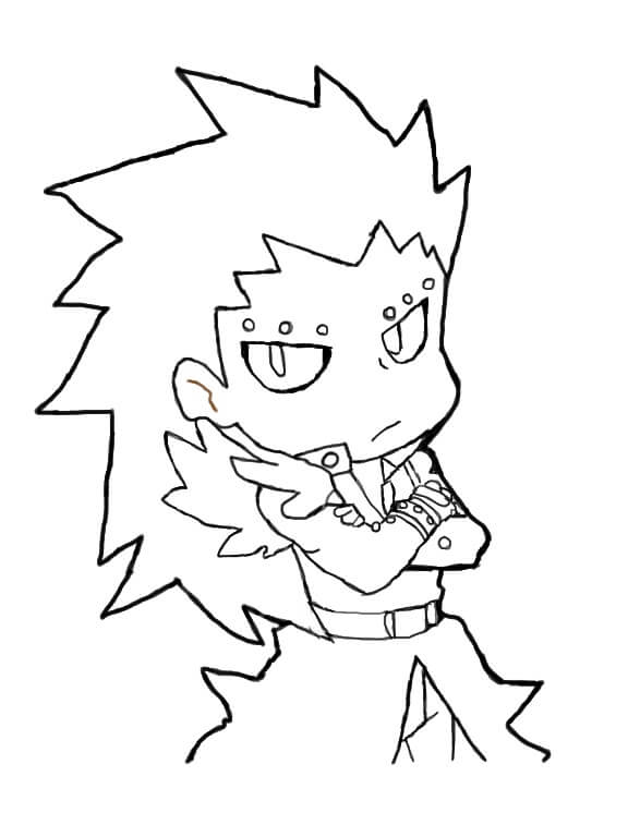 Coloriage chibi gajeel