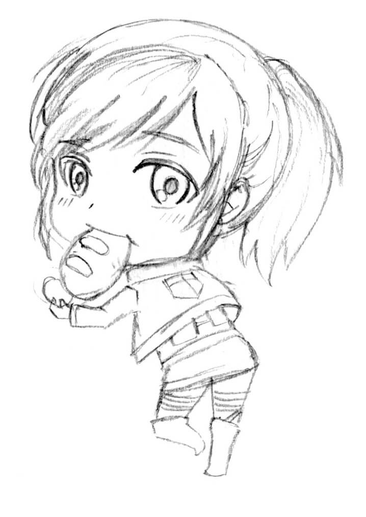 Coloriage Chibi Sasha