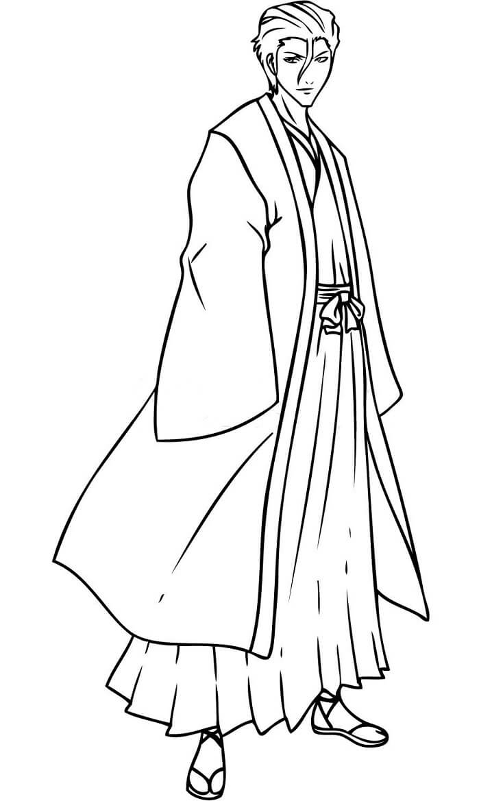 Coloriage Cool Sōsuke Aizen