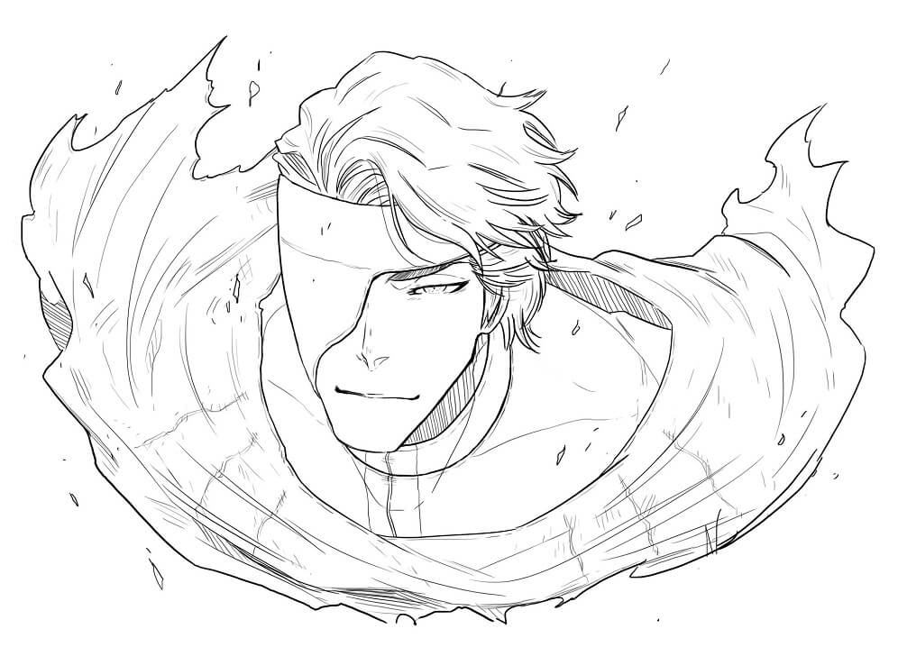 Coloriage Génial Aizen