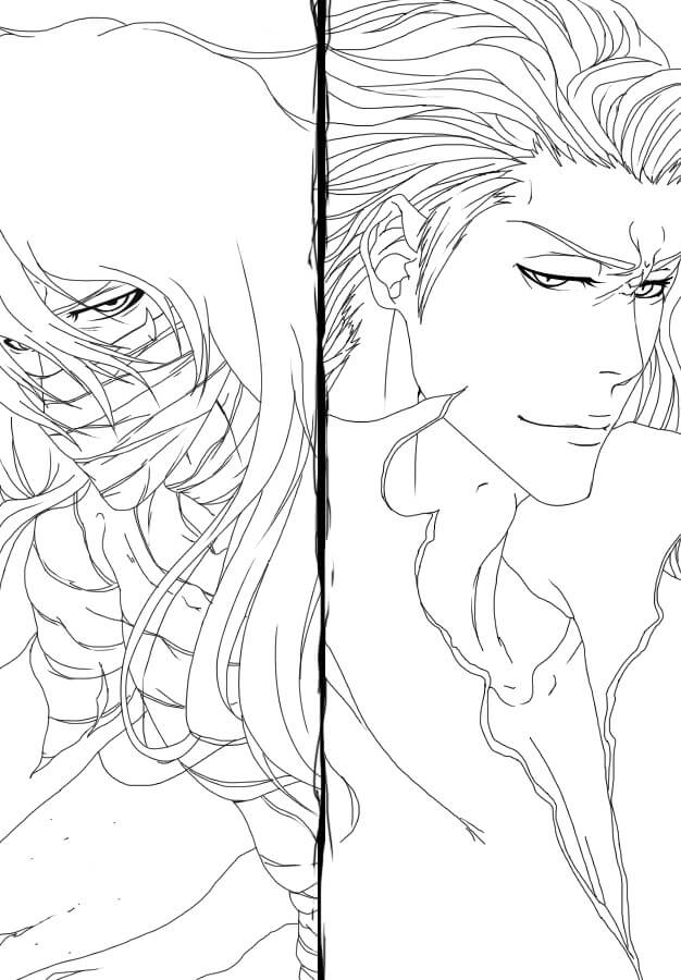 Coloriage Ichigo contre Aizen