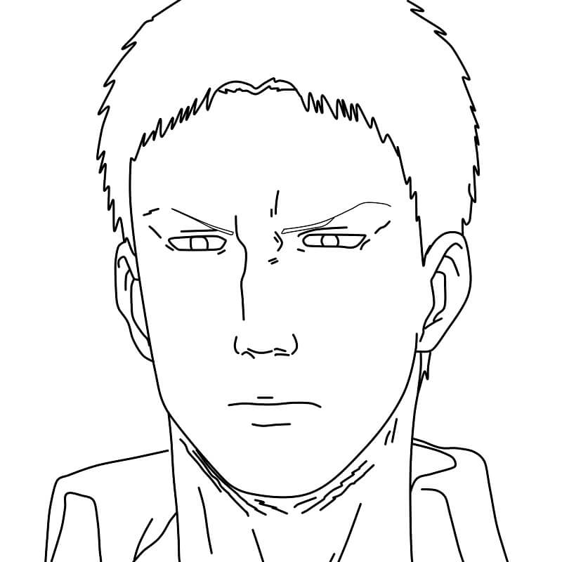 Coloriage le visage de Reiner