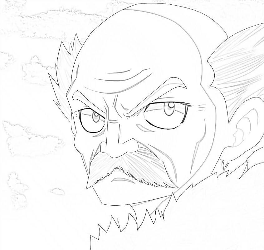 Coloriage Makarov de Fairy Tail