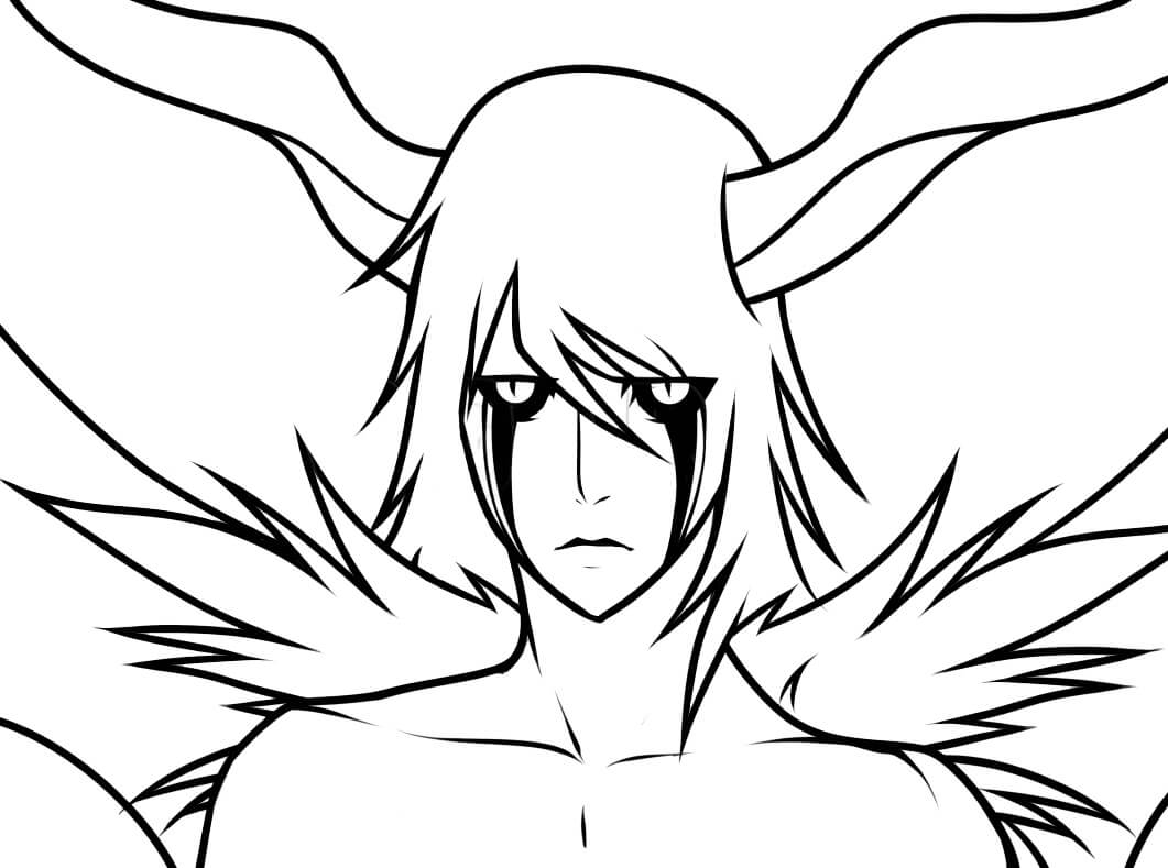 Coloriage Ulquiorra maléfique