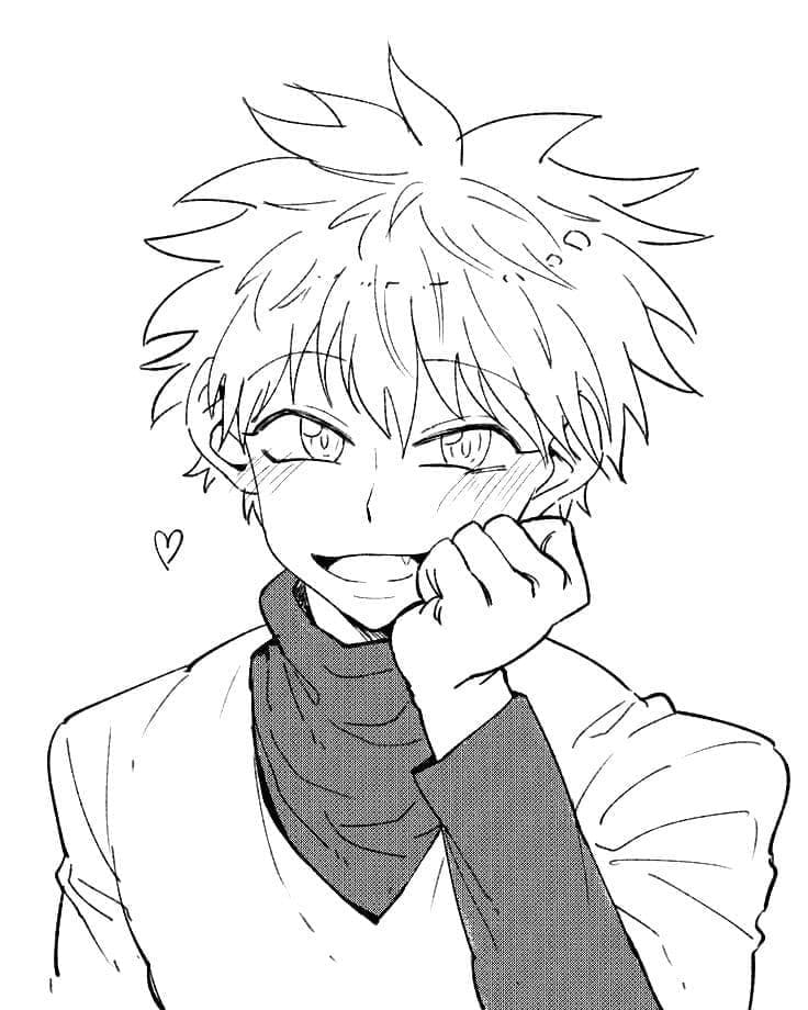 Coloriage Belle Killua