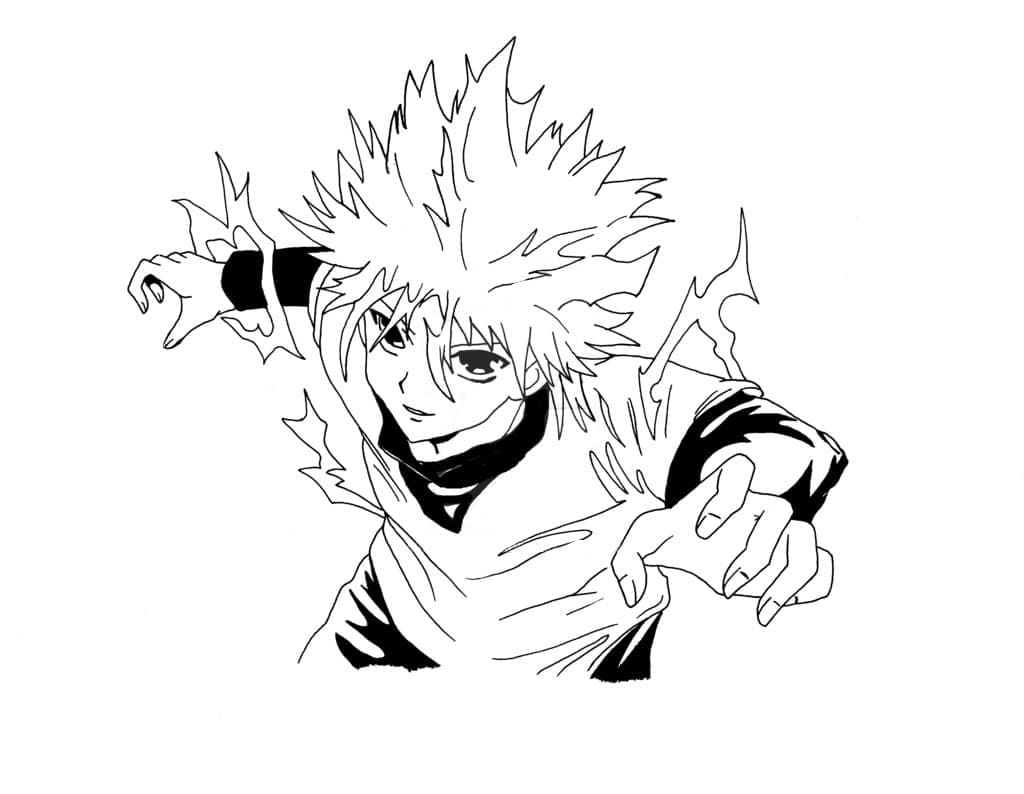 Coloriage Compétence De Killua