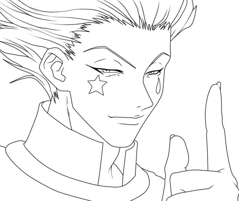 Coloriage Cool Hisoka