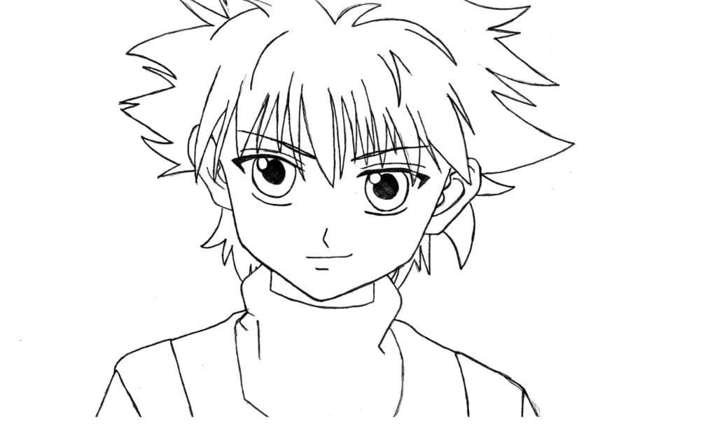 Coloriage Cool Killua Zoldyck