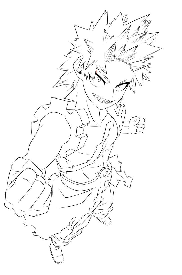 Coloriage Cool Kirishima