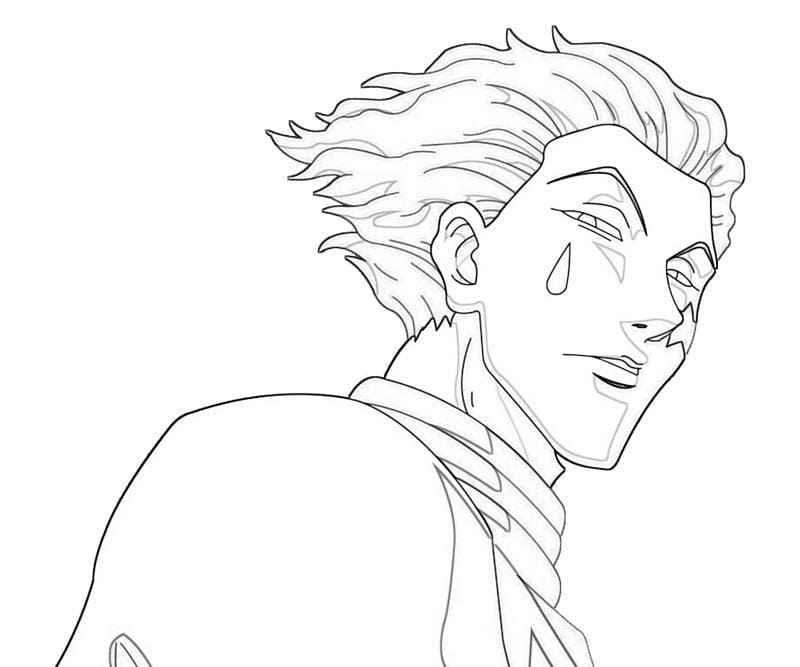 Coloriage Dessin au trait Hisoka