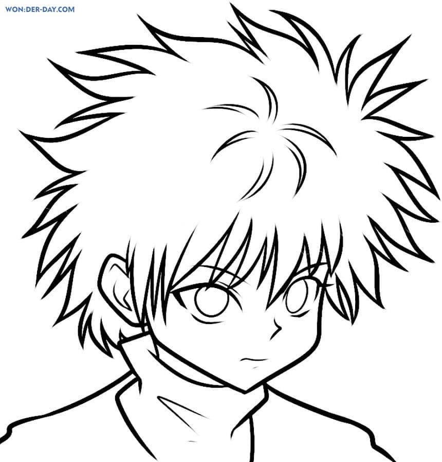 Coloriage Génial Killua Zoldyck