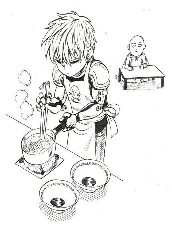 Coloriage Genos Cuisine