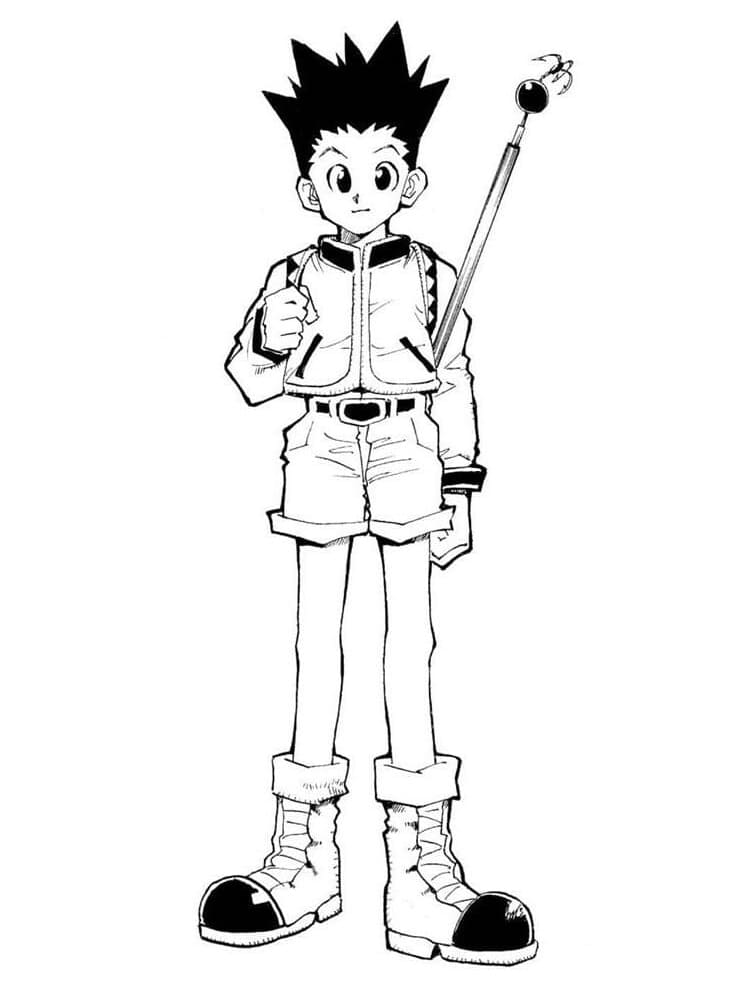 Coloriage Gon Freecss Hunter × Hunter