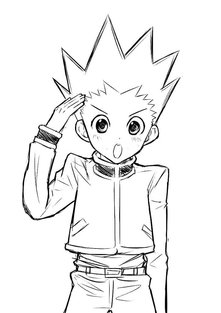 Coloriage Gon mignon