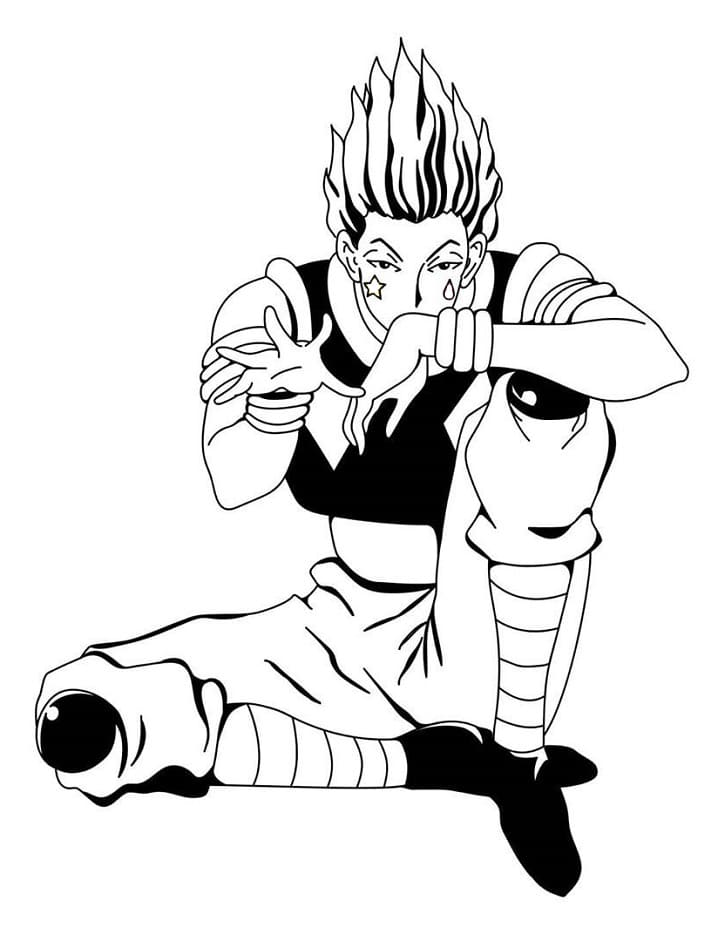 Coloriage Hisoka dans Hunter × Hunter