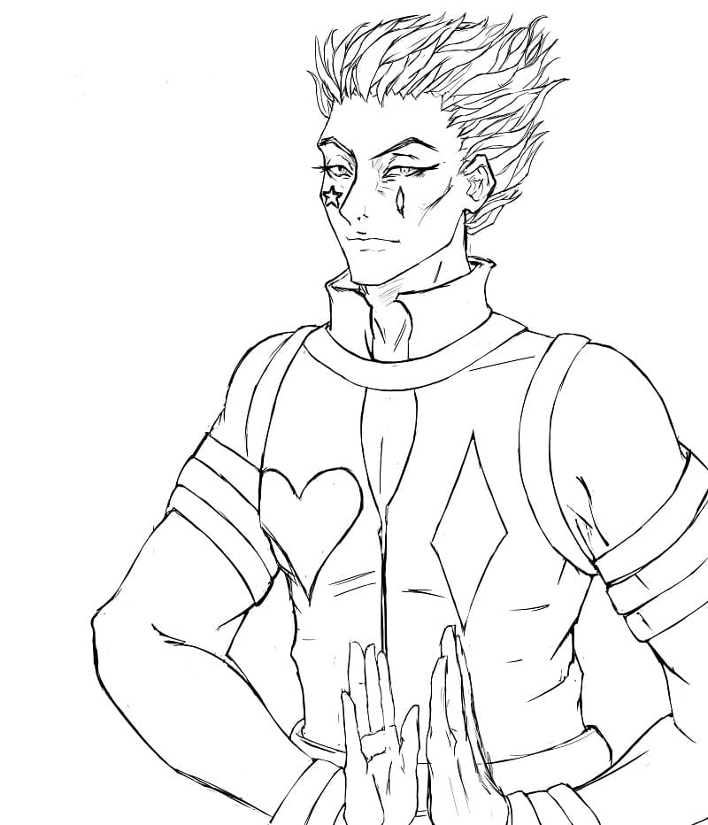 Coloriage Hisoka de Hunter × Hunter