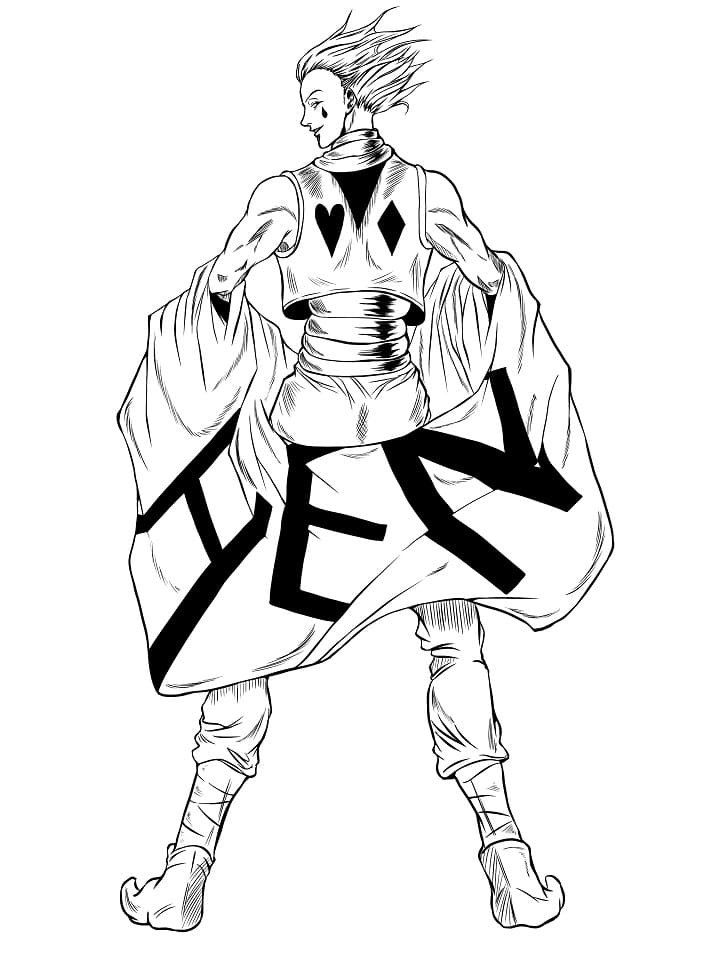 Coloriage Hisoka hunter