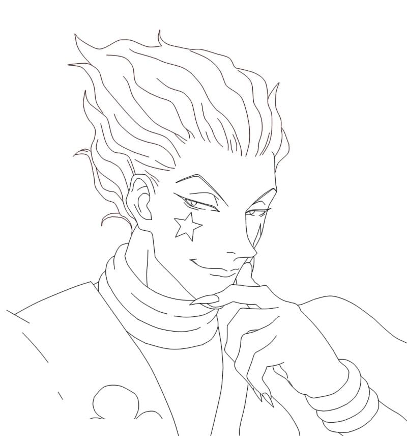 Coloriage Hisoka Hunter × Hunter