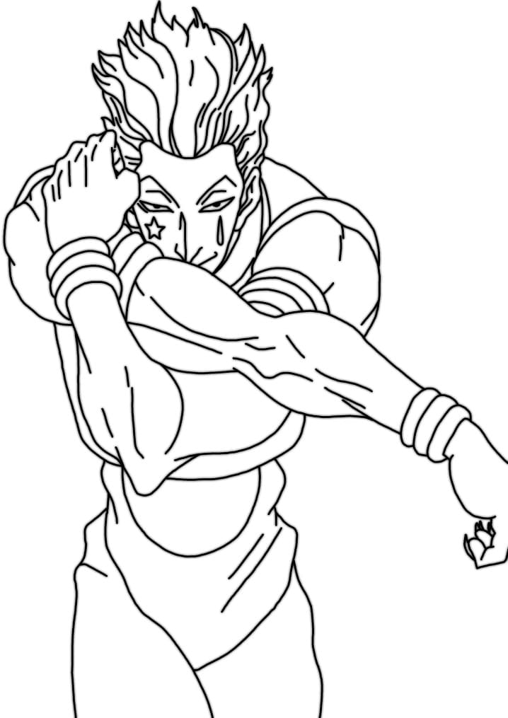 Coloriage Hisoka imprimable