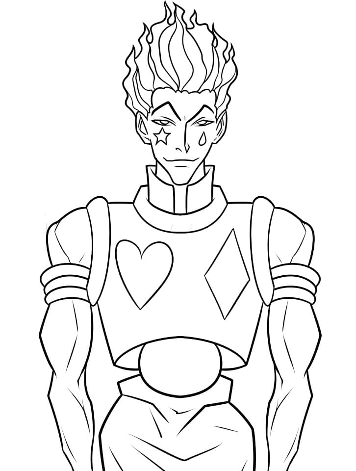 Coloriage Hunter Hisoka