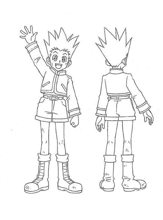 Coloriage Image de Gon Freecss