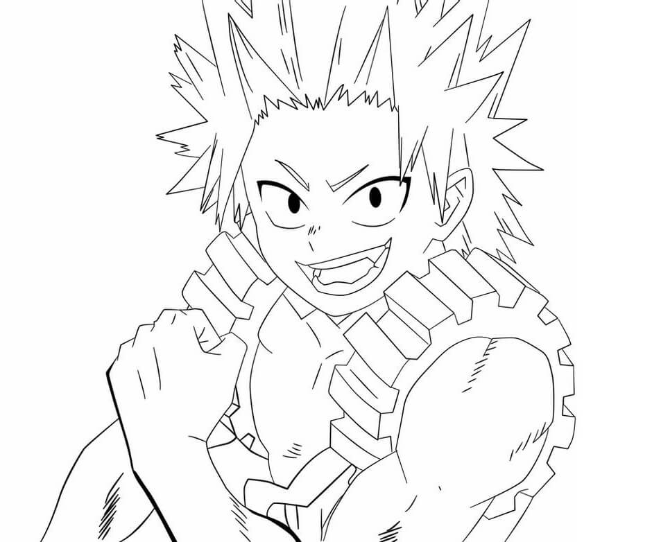 Coloriage Incroyable Kirishima