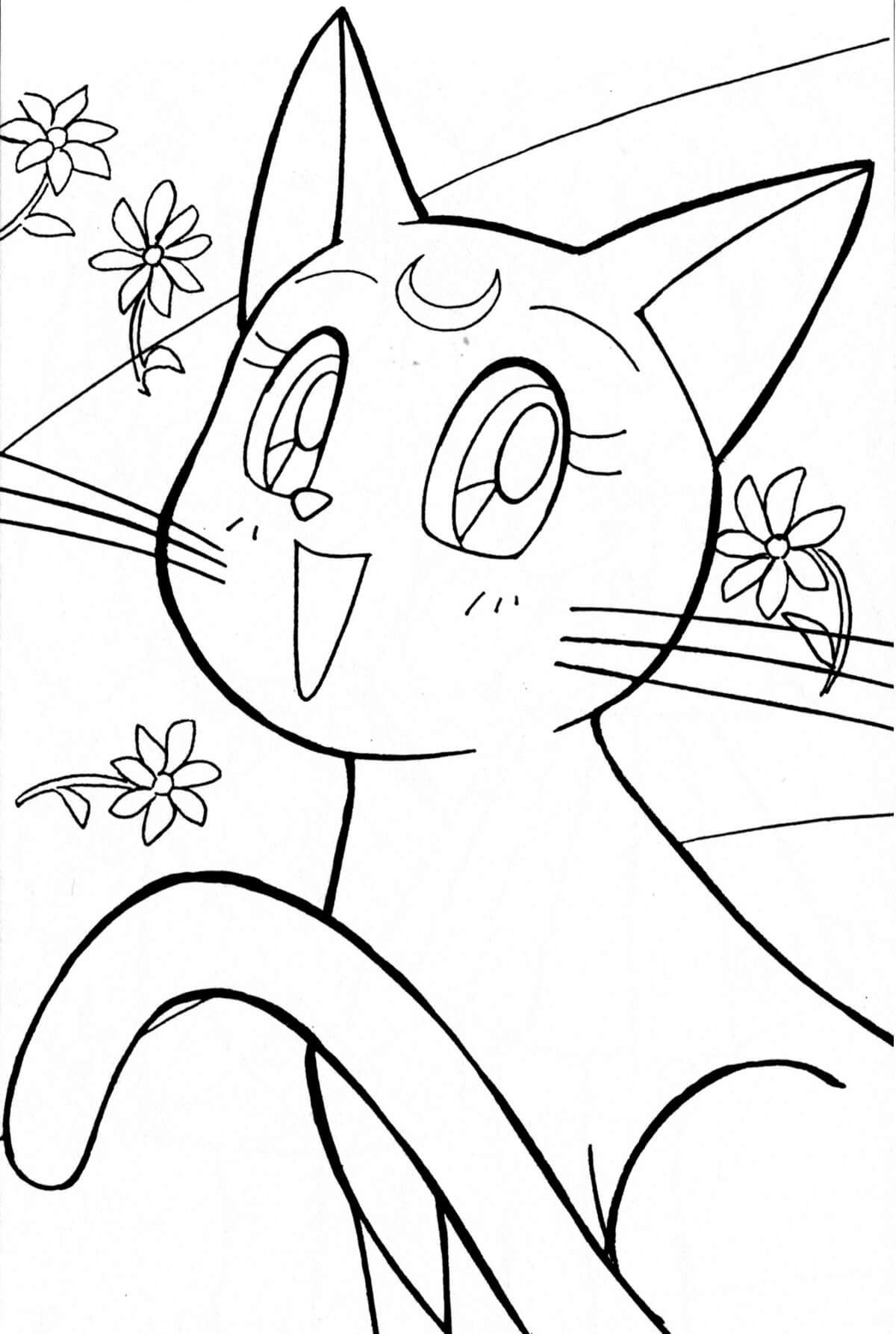 Coloriage Joyeuse lune