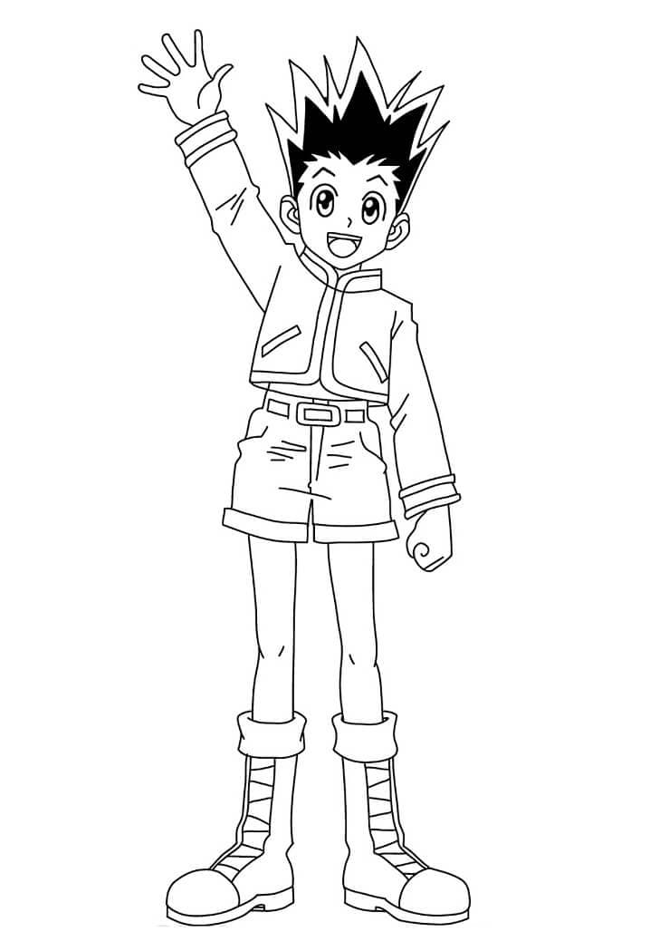 Coloriage Joyeux Gon