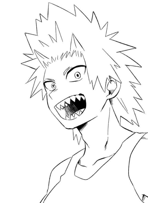 Coloriage Joyeux Kirishima